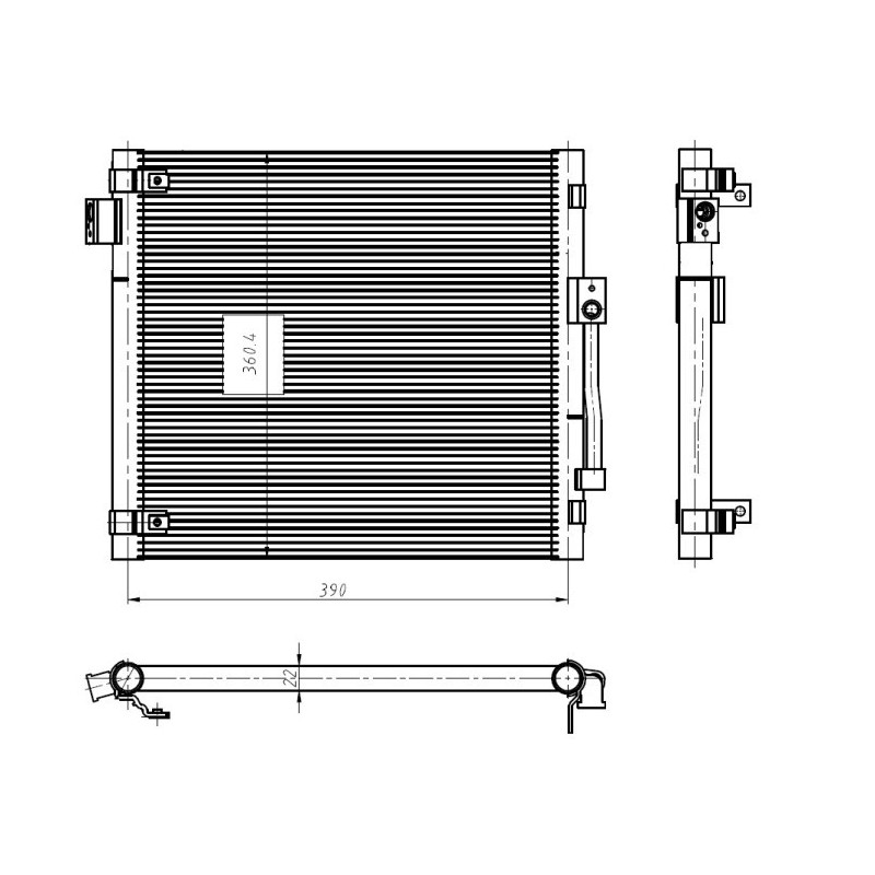 NRF 350447 Condensador de aire acondicionado