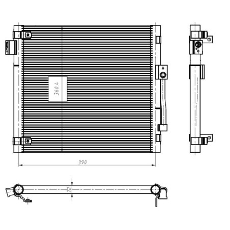 NRF 350447 Air conditioning condenser