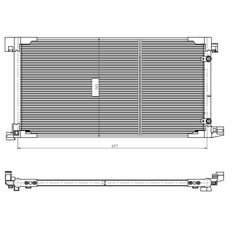 NRF 350449 Air conditioning condenser