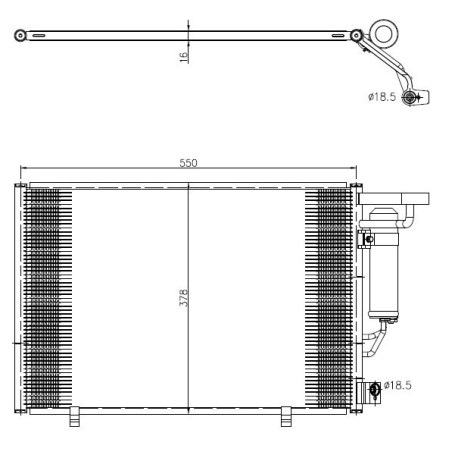 NRF 350456 Condenseur de climatisation