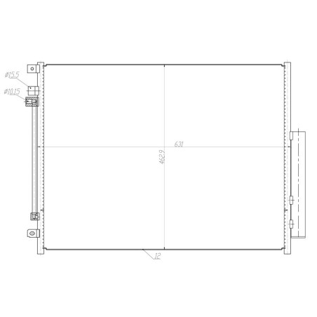NRF 350459 Condensador de aire acondicionado