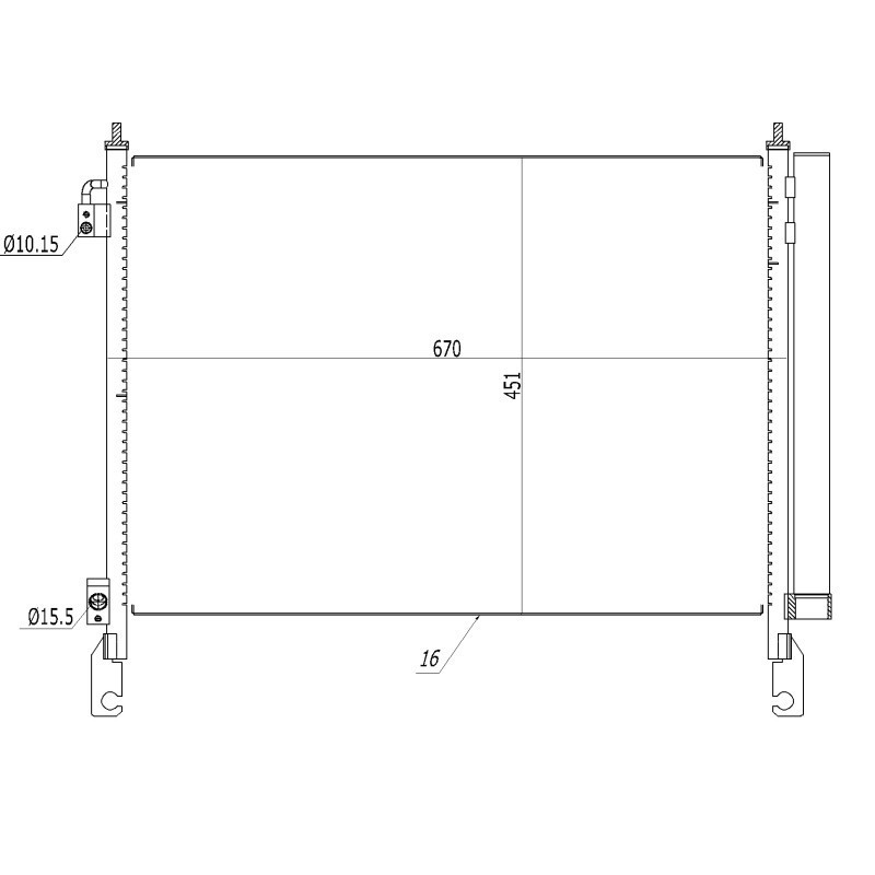 NRF 350460 Condensatore climatizzatore