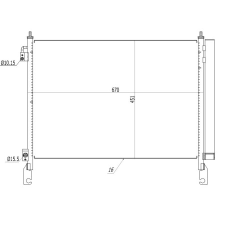 NRF 350460 Condensador de aire acondicionado