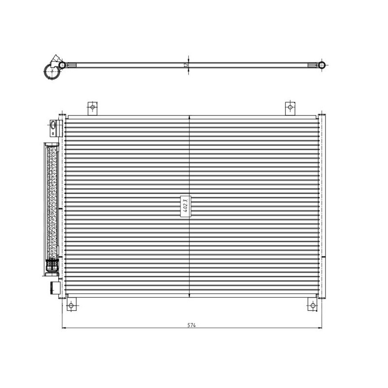 NRF 350461 Air conditioning condenser