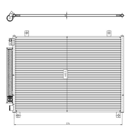 NRF 350461 Air conditioning condenser