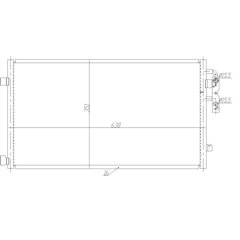 NRF 350467 Condensatore climatizzatore