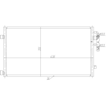 NRF 350467 Condensador de aire acondicionado