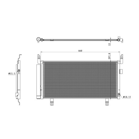 NRF 350468 Condensador de aire acondicionado