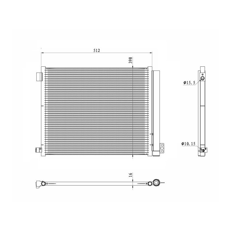 NRF 350469 Condensador de aire acondicionado