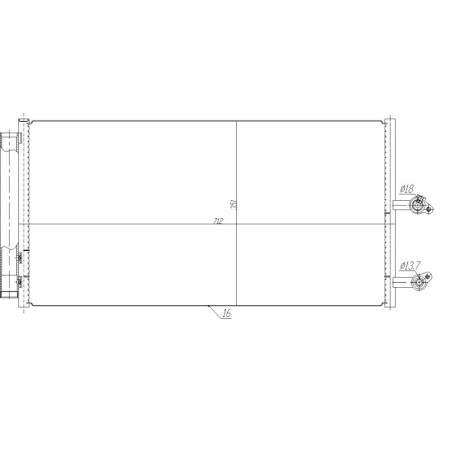 NRF 350470 Condensador de aire acondicionado