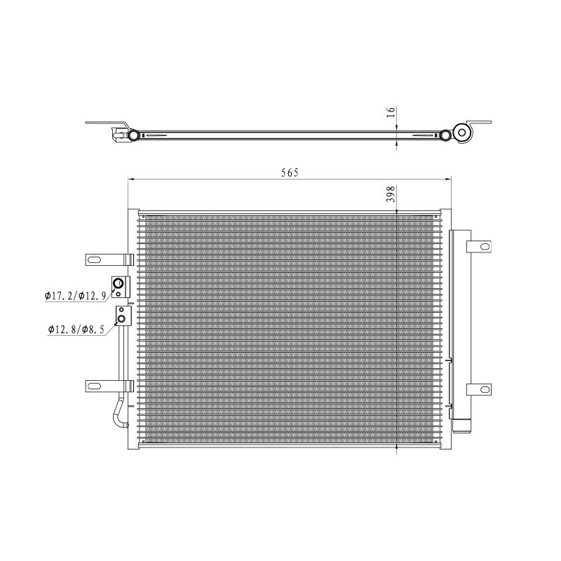 NRF 350471 Condensador de aire acondicionado