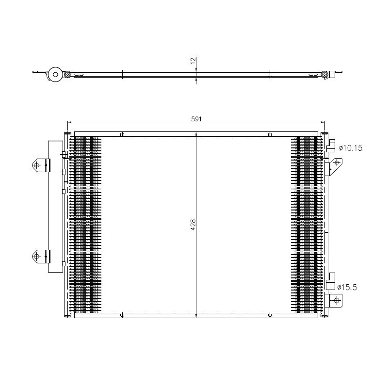 NRF 350472 Condensador de aire acondicionado