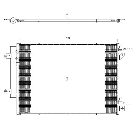 NRF 350472 Condensador de aire acondicionado