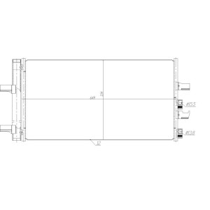 NRF 350474 Condensador de aire acondicionado