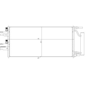 NRF 350475 Condensador de aire acondicionado