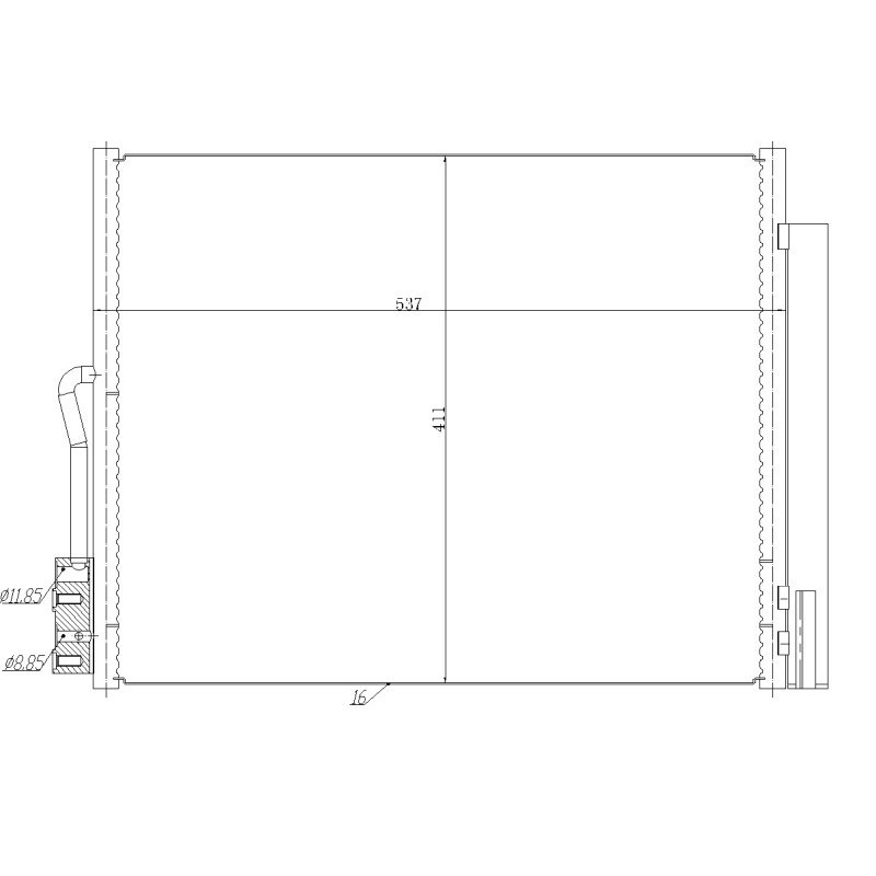 NRF 350478 Condensador de aire acondicionado