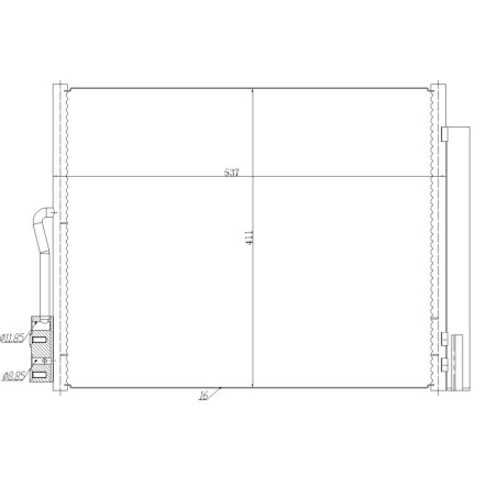 NRF 350478 Condensador de aire acondicionado