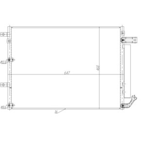 NRF 350485 Condensador de aire acondicionado