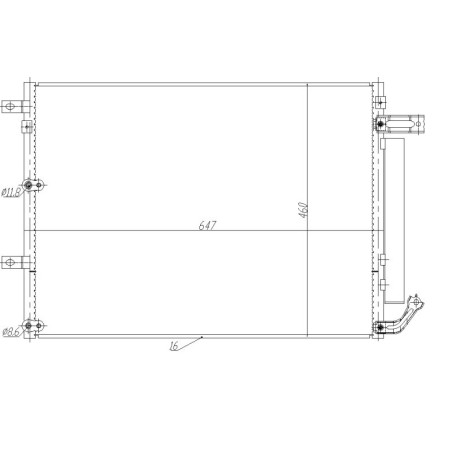 NRF 350485 Condensatore climatizzatore
