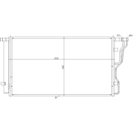 NRF 350486 Condensador de aire acondicionado