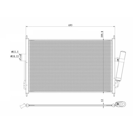 NRF 350490 Condensatore climatizzatore