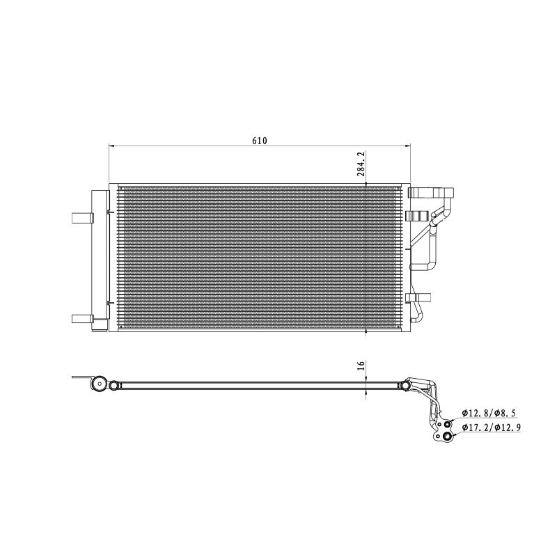 NRF 350491 Condensador de aire acondicionado