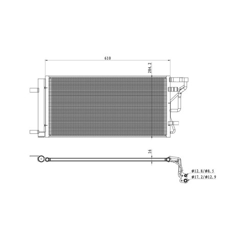 NRF 350491 Condensador de aire acondicionado