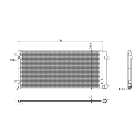 NRF 350494 Air conditioning condenser