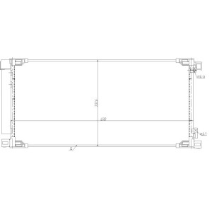 NRF 350498 Air conditioning condenser