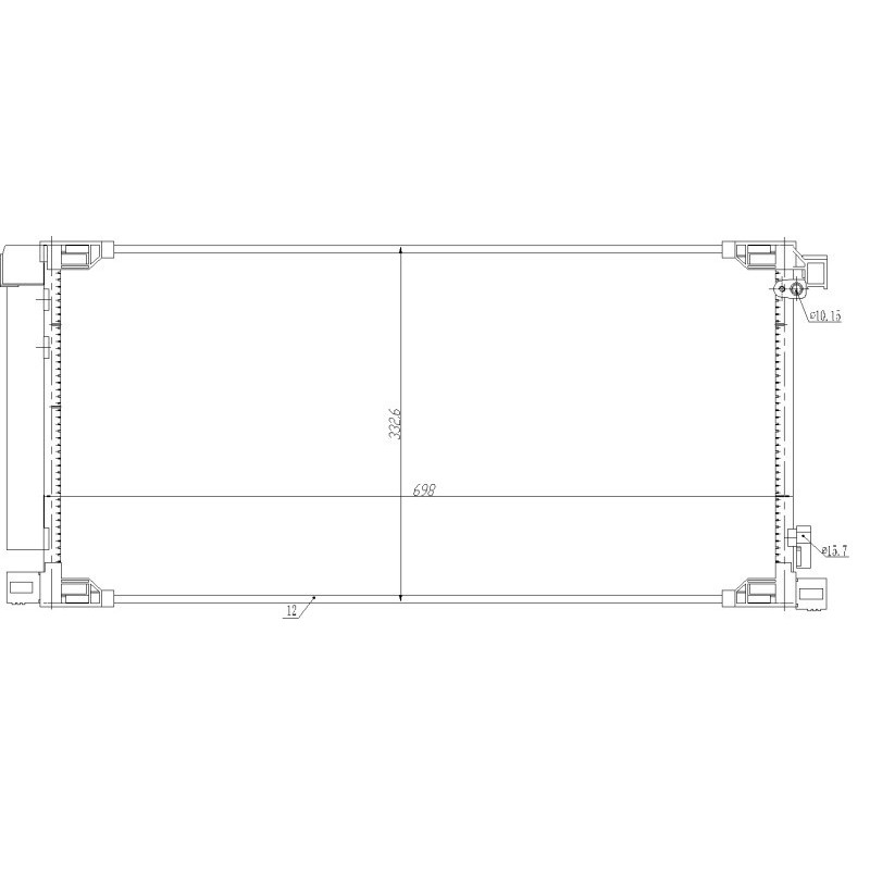 NRF 350498 Air conditioning condenser