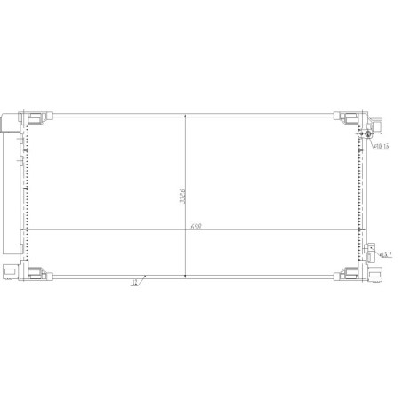 NRF 350498 Air conditioning condenser