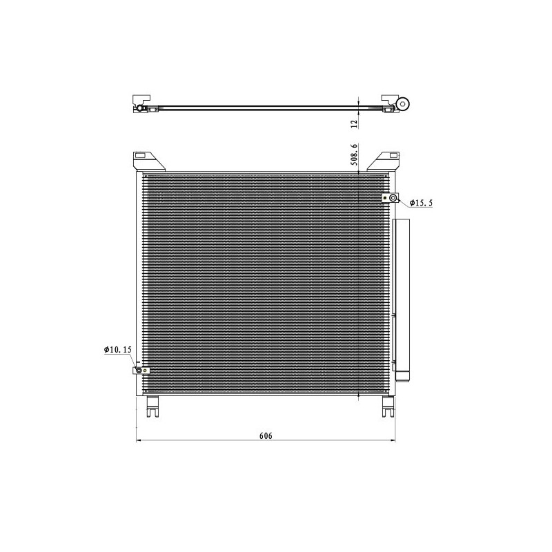 NRF 350499 Condensador de aire acondicionado