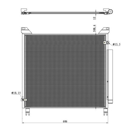 NRF 350499 Condensador de aire acondicionado