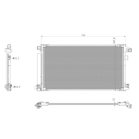 NRF 350500 Skraplacz klimatyzacji