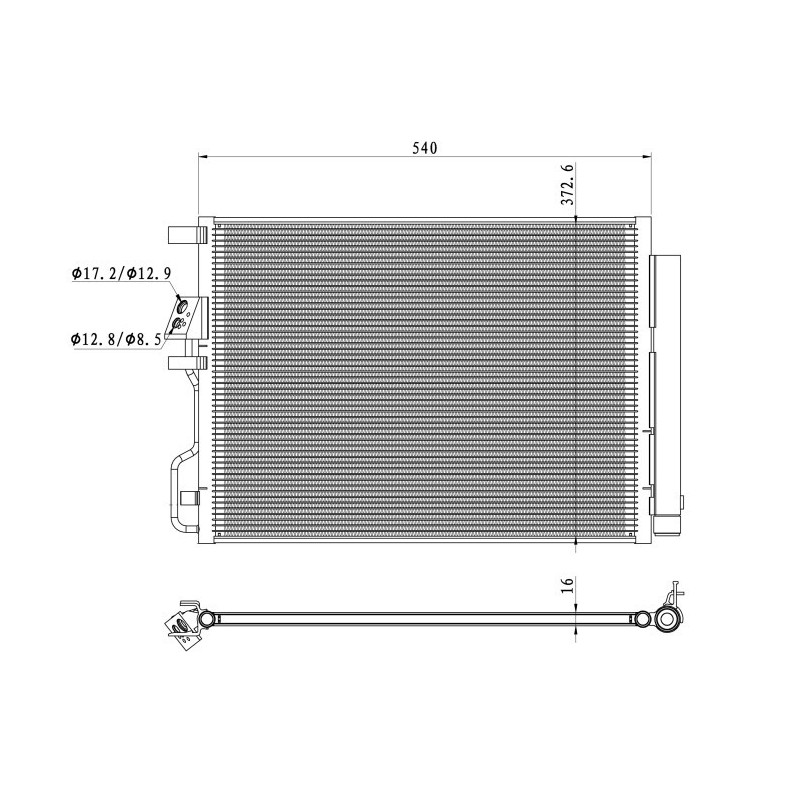 NRF 350501 Air conditioning condenser
