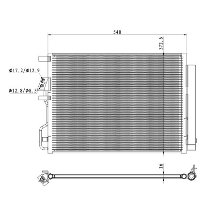 NRF 350501 Condensador de aire acondicionado