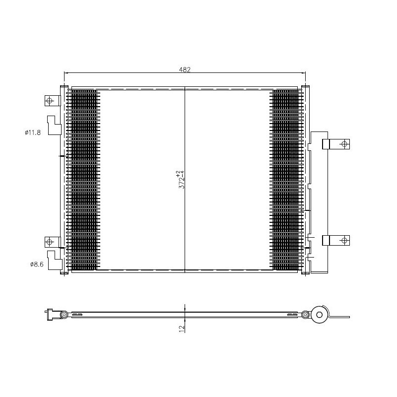 NRF 350506 Air conditioning condenser