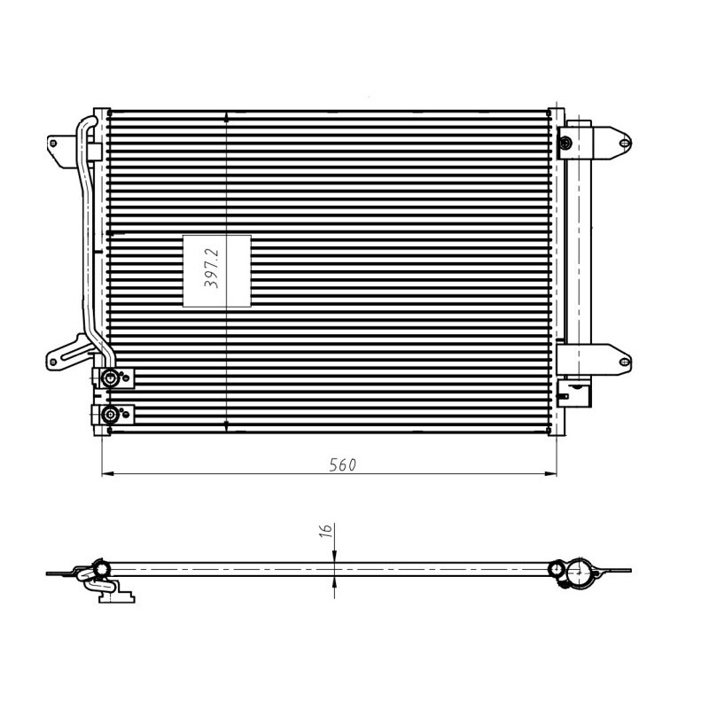 NRF 350507 Condensador de aire acondicionado