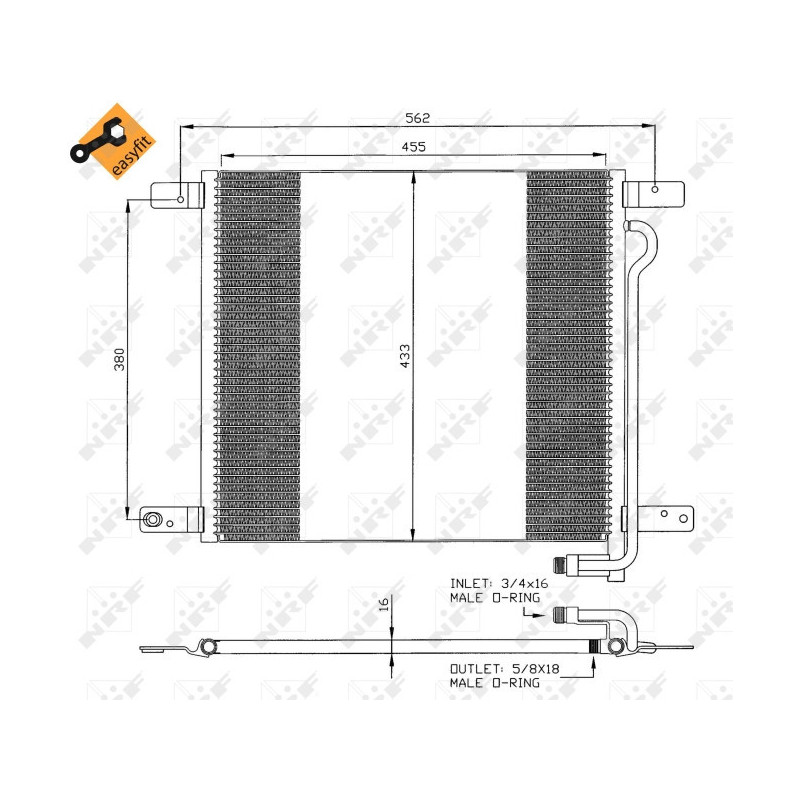NRF 35325 Condenseur de climatisation