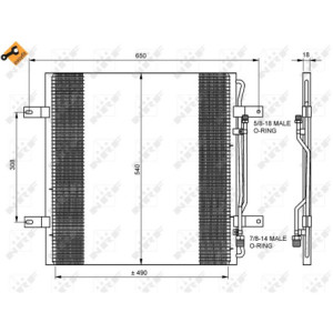 NRF 35781 Air conditioning condenser