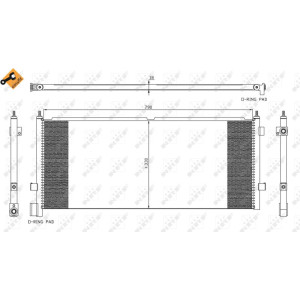 NRF 35891 Condensador de aire acondicionado
