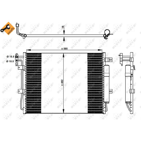 NRF 350330 Condensador de aire acondicionado