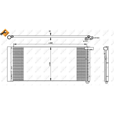 NRF 350331 Condensador de aire acondicionado