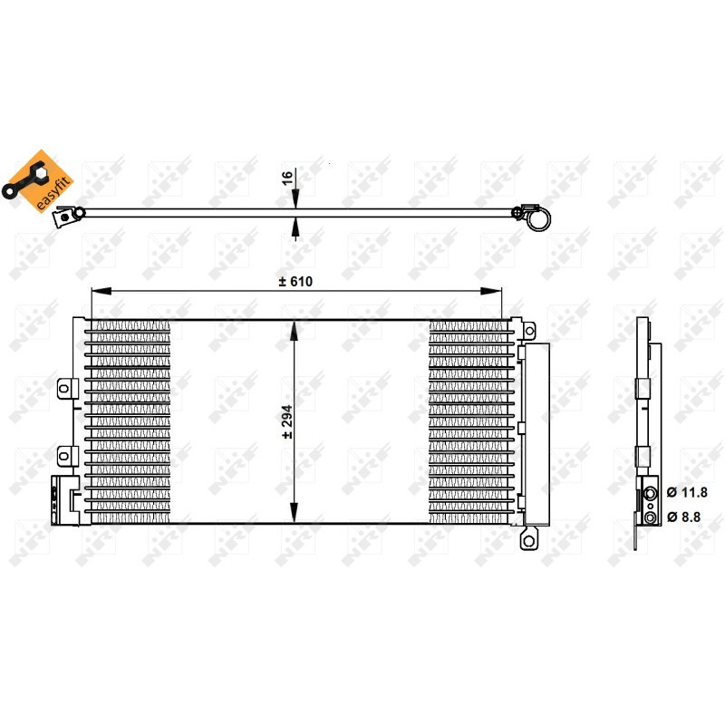NRF 350332 Condensador de aire acondicionado