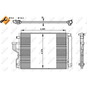 NRF 350334 Air conditioning condenser