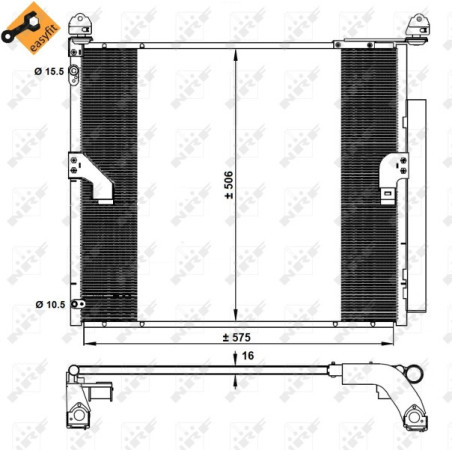 NRF 350335 Condensador de aire acondicionado