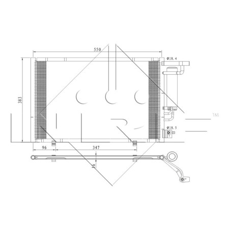 NRF 350396 Condensador de aire acondicionado