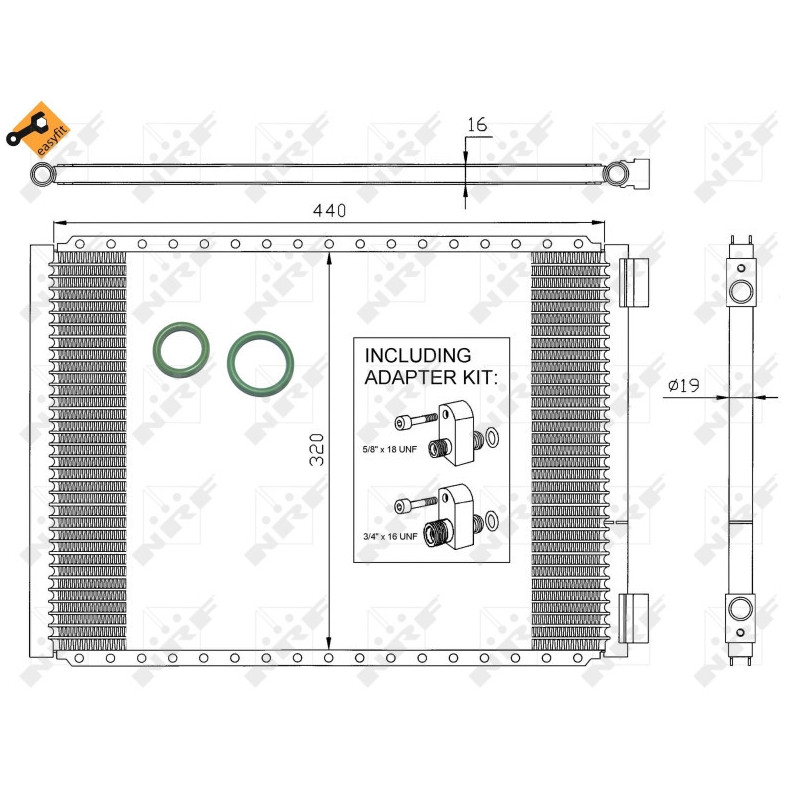 NRF 35952 Air conditioning condenser