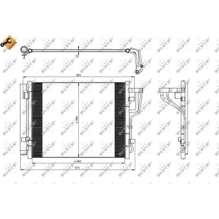NRF 35986 Air conditioning condenser