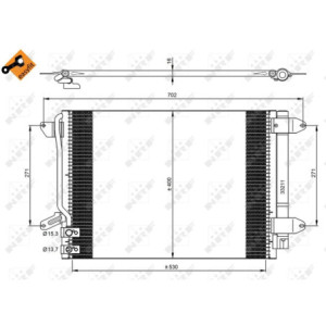NRF 350028 Condensador de aire acondicionado